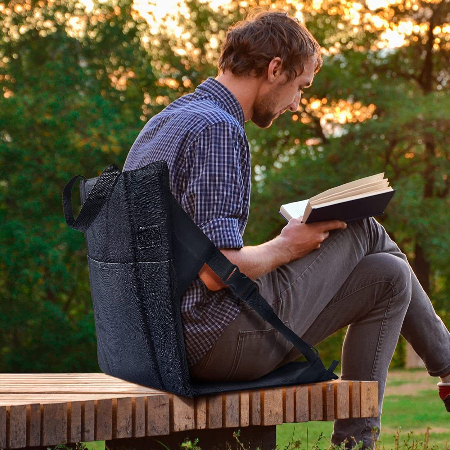 Portable Stadium Seat with Backrest — image 2