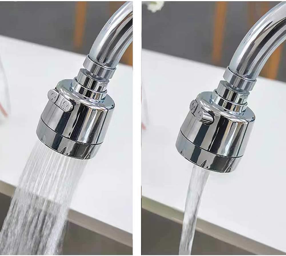 360° Swivel Kitchen Sink Faucet Aerator Faucet Sprayer Attachment Tap Aerator Faucet Nozzle Faucet Head 55/64'' Female Thread for Kitchen, Bathroom Faucet — image 3
