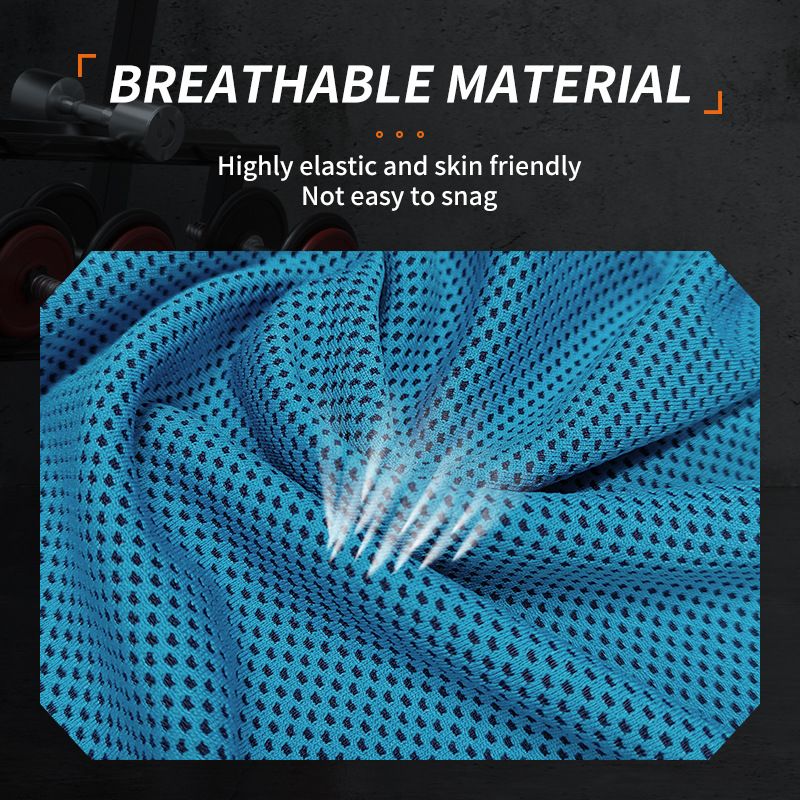 Hooded Ice Silk Sports Towel Cloak, Quick‑Dry Sun‑Protection Breathable Lightweight Cold‑Feeling Sweat‑Absorbent Wrap for Gym Hiking Golf Driving Outdoor — image 3