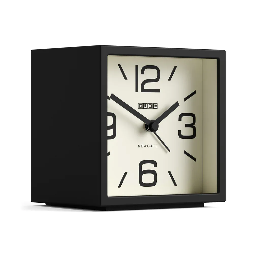 Newgate Cube Mantel Clock-Black — image 3