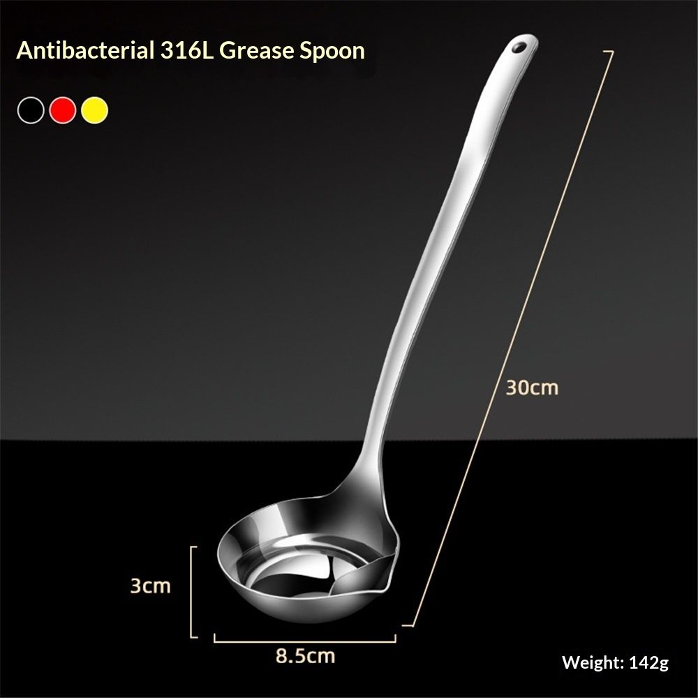 Oil Separating Stainless Steel Soup Ladle/Grease Trap Long Spoon/Fat Separator Serving Spoon/Healthy Lifestyle/Kitchen Accessory โ image 5