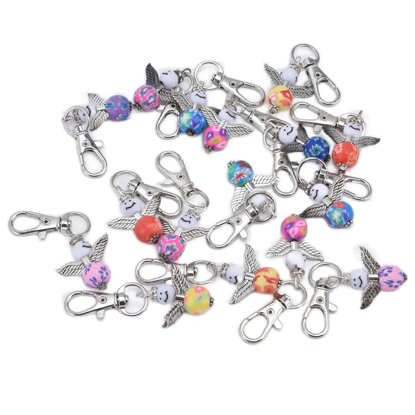 20PCS Cute Keychain Set with Cards Gift Bags for Baby Shower Bridal Shower Wedding Charm Party Favors β image 6