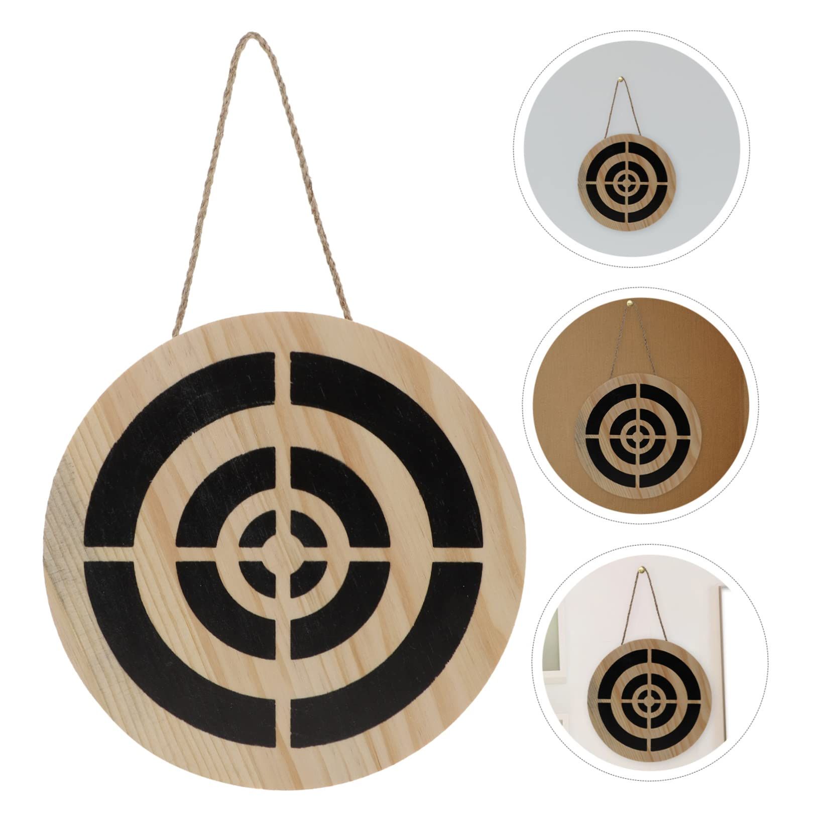 Wooden Pendant Wooden Crafts Decocr Wooden Handicraft Wall Pendant Home Decors DIY Dart Materials Wooden Decor Dart Board — image 4