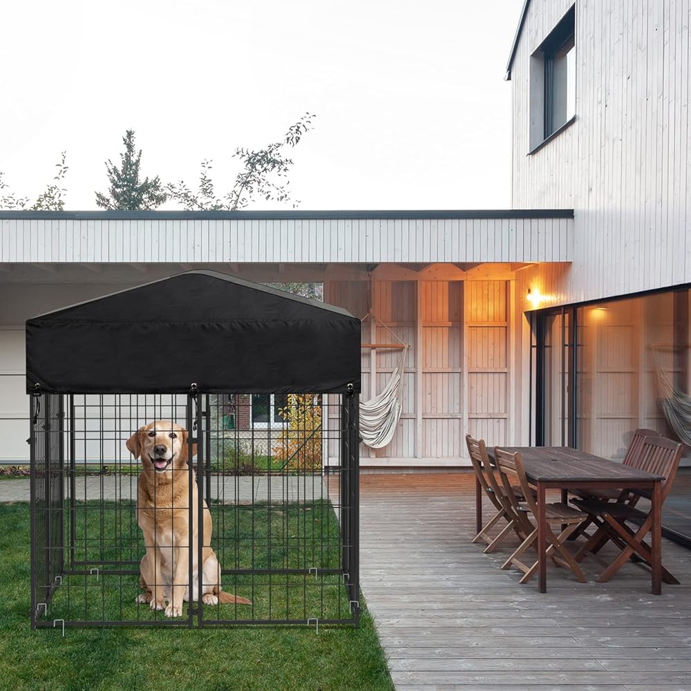 Large Outdoor Dog Kennel 250x120x165cm Pet Cage with Roof โ image 3