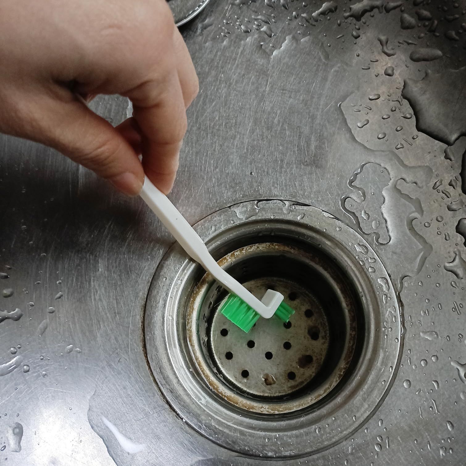 Mini Bottle Brushes for Cleaning with Little Flat Detail Scrubbers, Tiny Split Crevice Crack Cleaner for Small Groove โ image 2