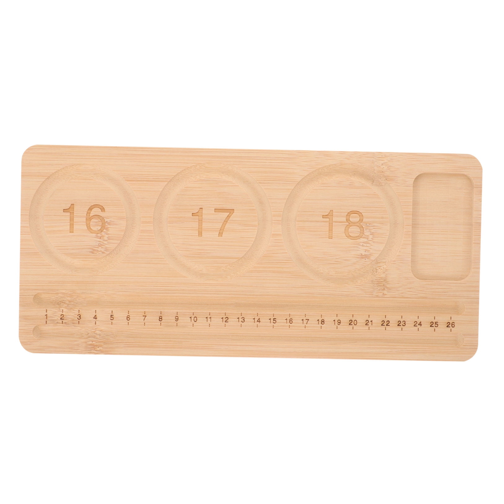 Wooden Sorting Tray Bracelet Helper to Put on Beading Board Child Travel Brown โ image 4