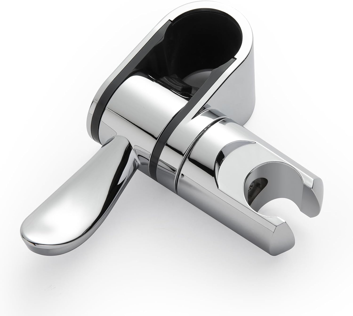 ADA Handshower Shower Grab Bar Head Holder, Universal Fit 1.25''(32mm) Hand Held Shower Bracket for Handicap Grab Bar, Detachable Bathroom Replacement, 360