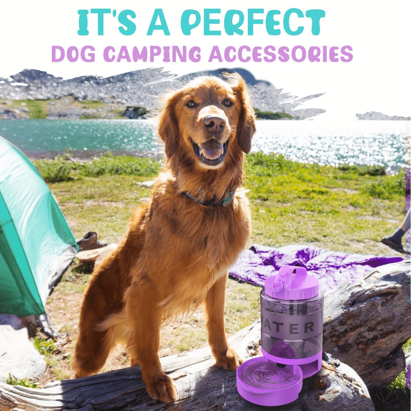 Portable Pet Water Bottle with Built-in Bowl – Leak-Proof, Large Capacity 77oz for Camping, Hiking, and Dog Park Adventures – Ideal for Small to Medium Breeds — image 5