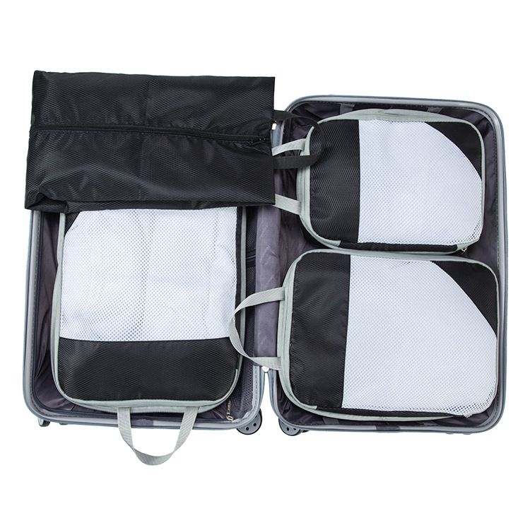 Travel Organizer Compression Packing Cubes:4Set Lightweight Luggage Organizer Bags for Travel - Essentials Accessories for Luggage — image 3