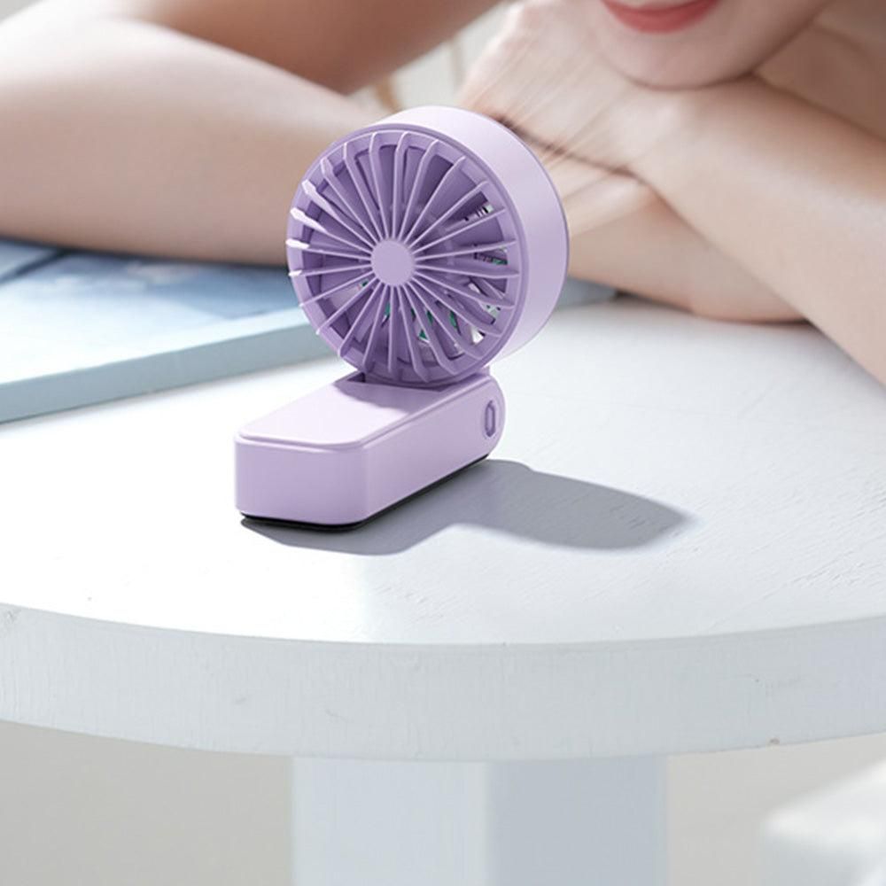 Handheld Foldable High-Speed Fan - Portable for Travel Outdoor Home and Office Lavender Purple โ image 3