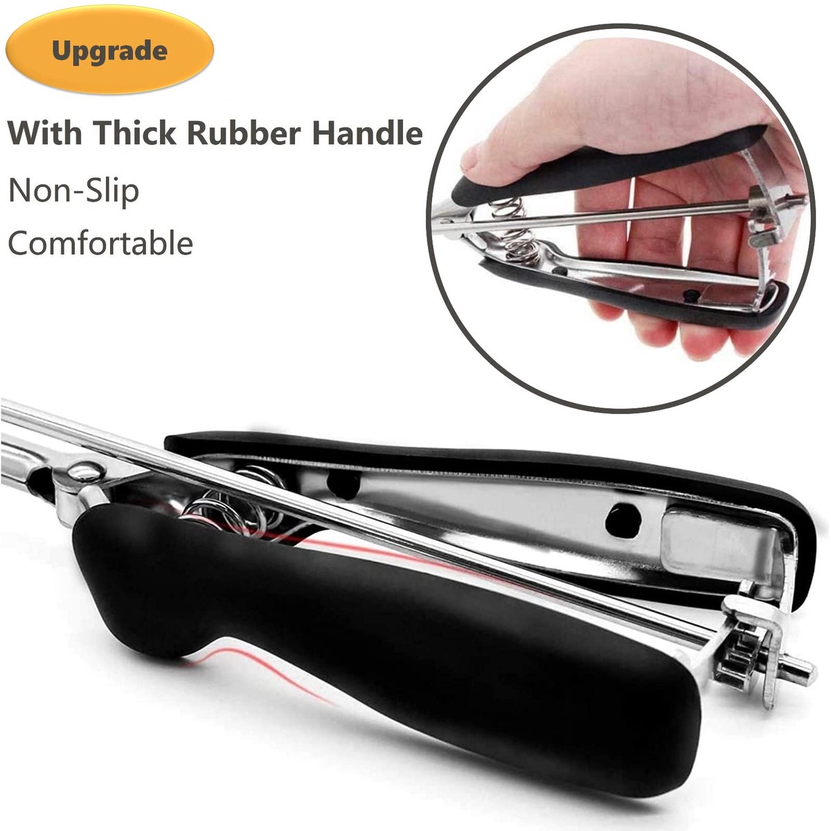 3-Piece Ice Cream Scoop Set - Stainless Steel Ice Cream Scoop - Ball Scoop - With Non-Slip Handle - For Fruit, Cookies, and Frozen Sorbets - Black — image 3