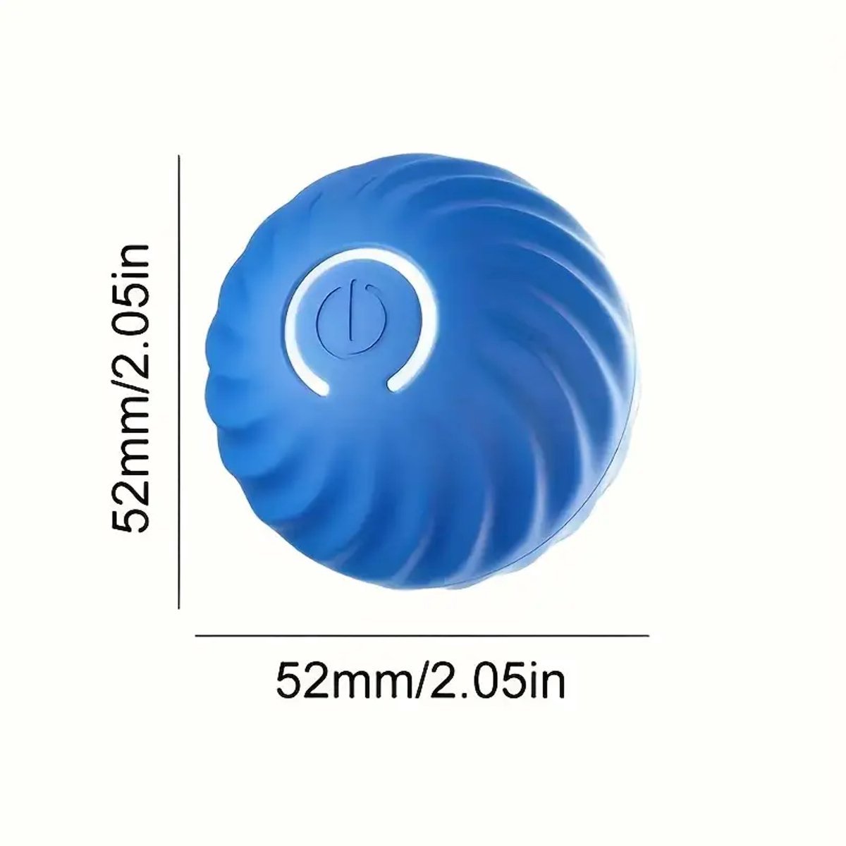 Interactive Dog Toy – Self-Rolling Dog Ball – Durable Automatic Dog Ball Blauw — image 2