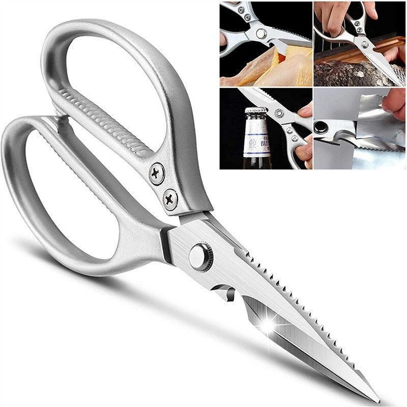 2X Japanese Heavy Duty Stainless Steel Kitchen Scissors Shears Fish Chicken Bone โ image 5
