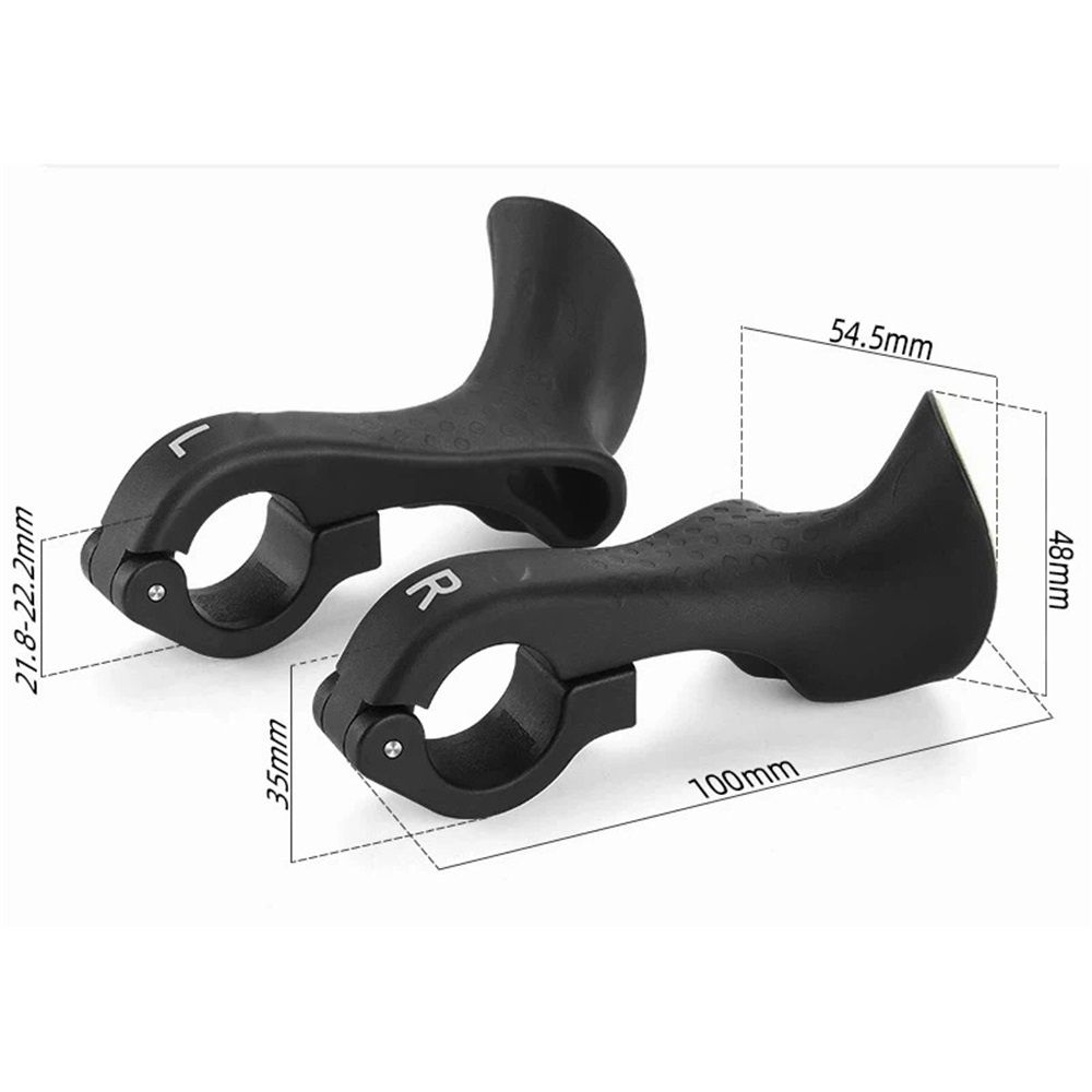 Bike Handlebar Ends Ergonomic No-Slip Mountain Bike Road Cross-Country Bicycle Handlebar Extender Bar Ends Suitable for 21.8-22.2mm Handlebar โ image 5