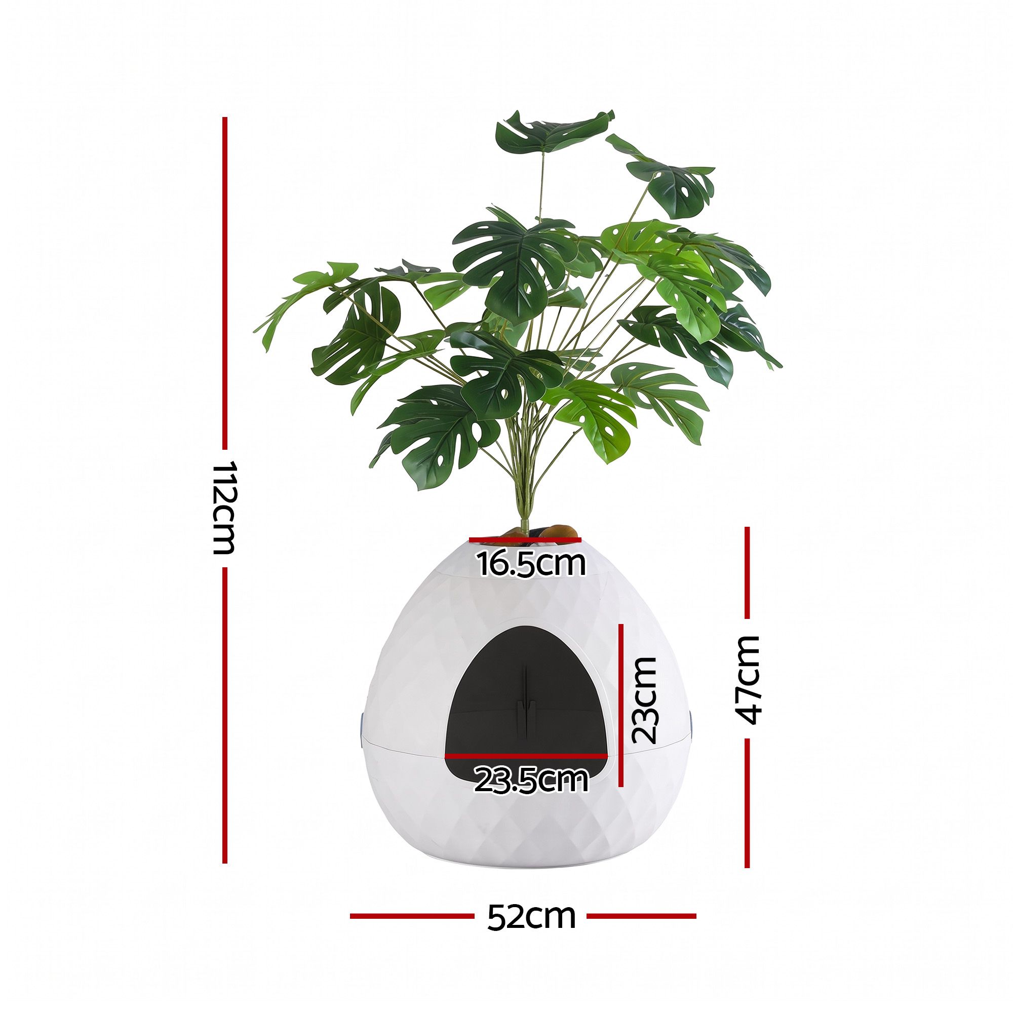 i.Pet Cat Litter Box Hidden Litter Tray Enclosure Planter Furniture House White โ image 3