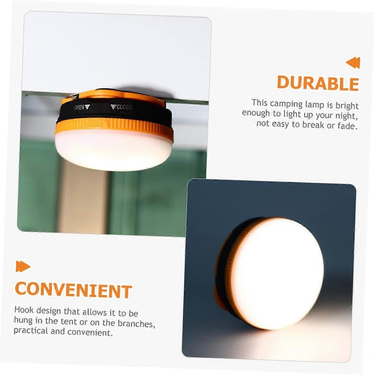 Camping Lantern Bright LED Tent Light Battery Powered Hanging Lamp for Outdoor Hiking Emergency — image 5