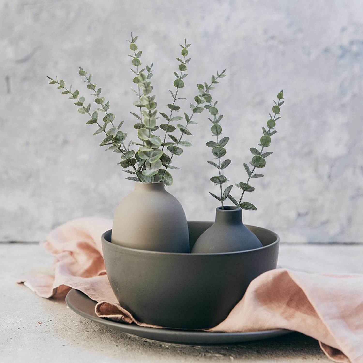 18pcs Eucalyptus Stems Artificial Eucalyptus Leaves Stems Artificial Fake Flowers for Home Office Flowers Bouquet Centerpiece Wedding Decoration Christmas โ image 4