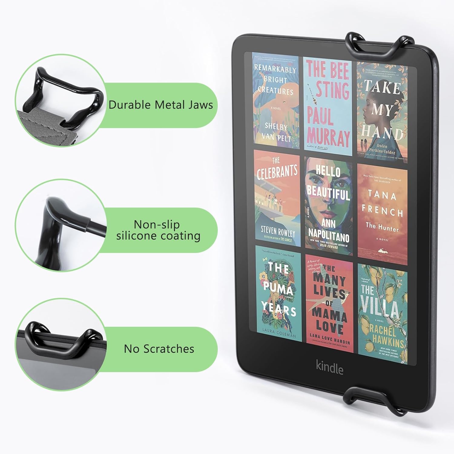 Elastic Green Handband for 6-7.5 inch E-book Tablet - High Stretch E-Reader Accessory — image 6