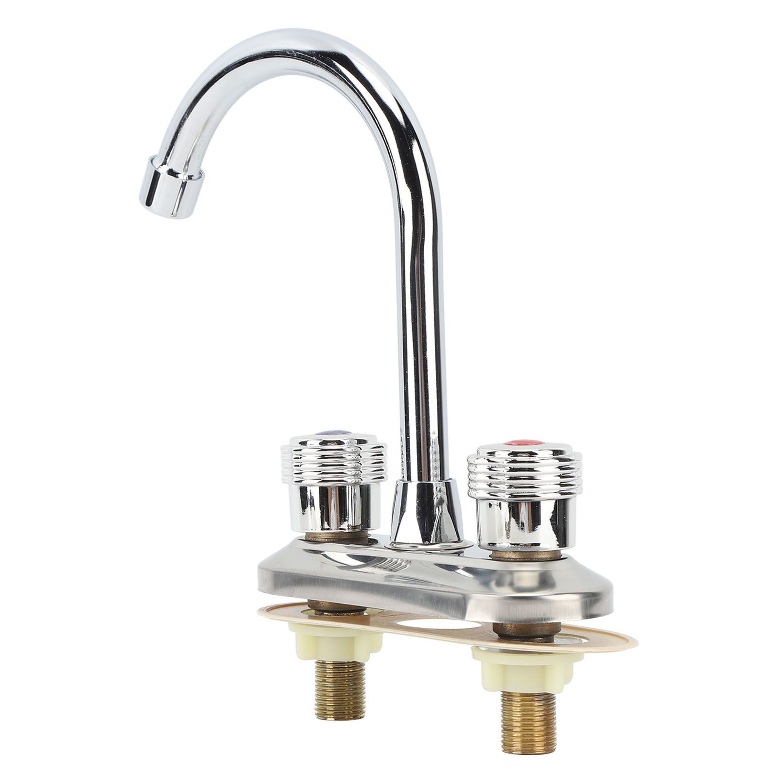 2 Handle Bathroom Faucet Water Saving Hot Water Centerset Bathroom Faucet for Kitchens Bath Basin โ image 5