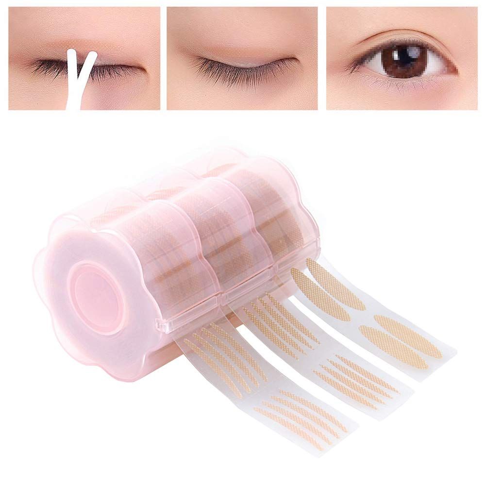1800PCS Beige Three Different Shape Double Eyelid Tape Tool Invisible Beauty Double Eyelid Tape Stickers Makeup Breathable Big Eye — image 3