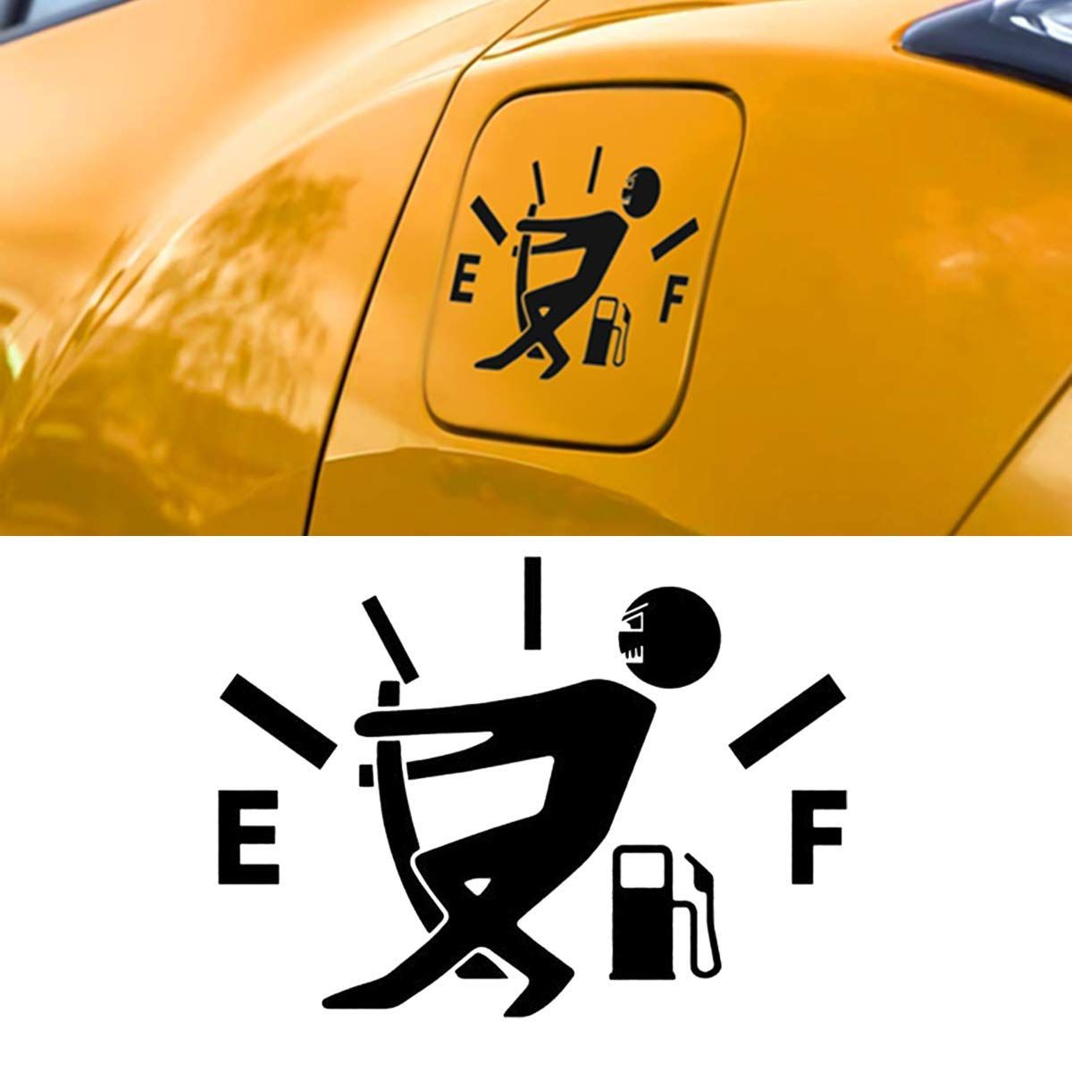Funny Car Stickers High Gas Consumption Decal Fuel Gage Empty Stickers Fit Car, Trucks, Motorcycle, SUV (Black) โ image 4