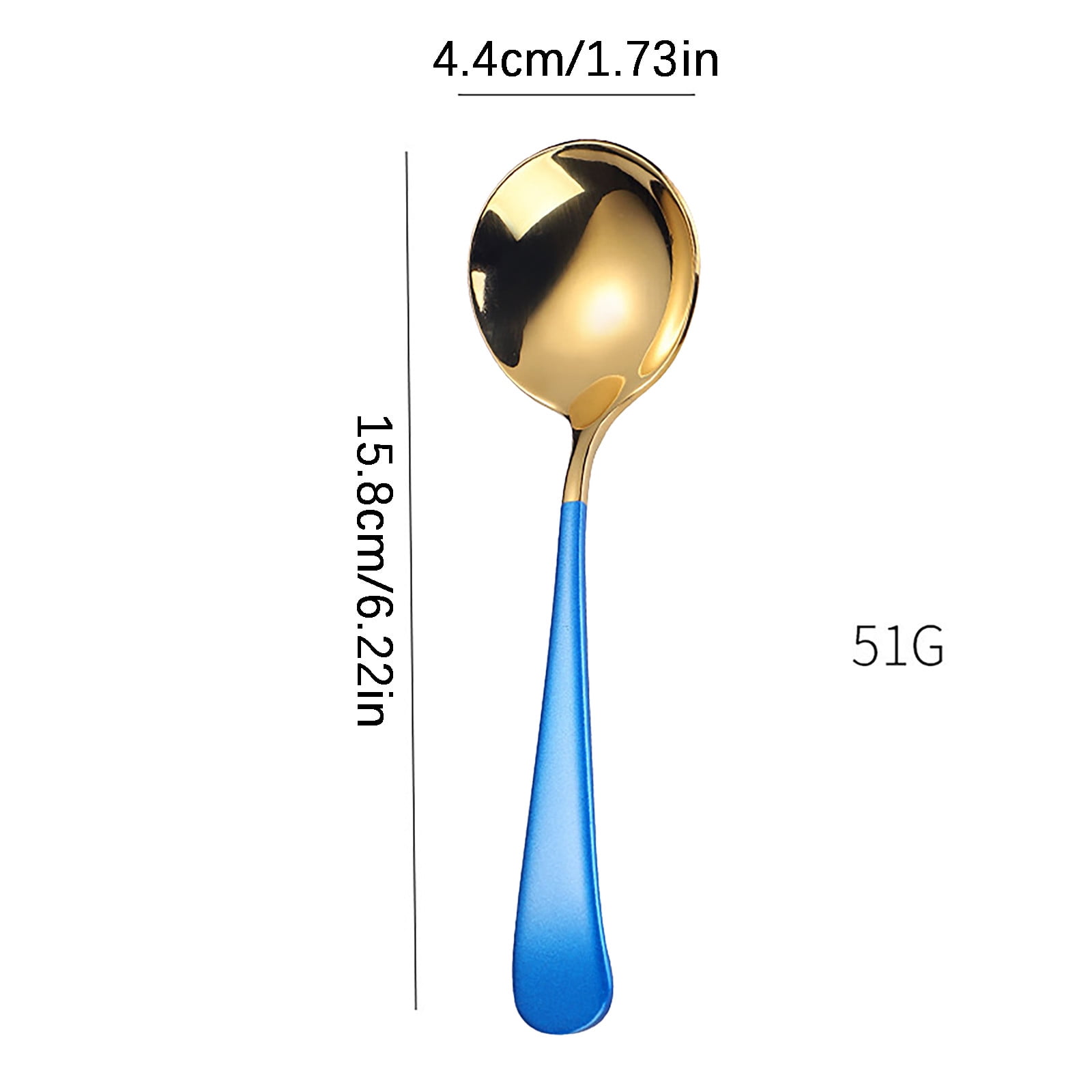 Stainless Steel Portable Soup Spoon, Durable Cutlery for Home Travel Dining Use, 15.7 cm Length ā image 3