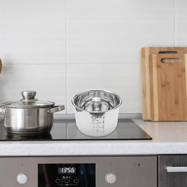 6L Pressure Cooker Inner Pot Rice Pressure Cooker Liner Stainless Steel Inner Pot Pressure Cooker L โ image 5