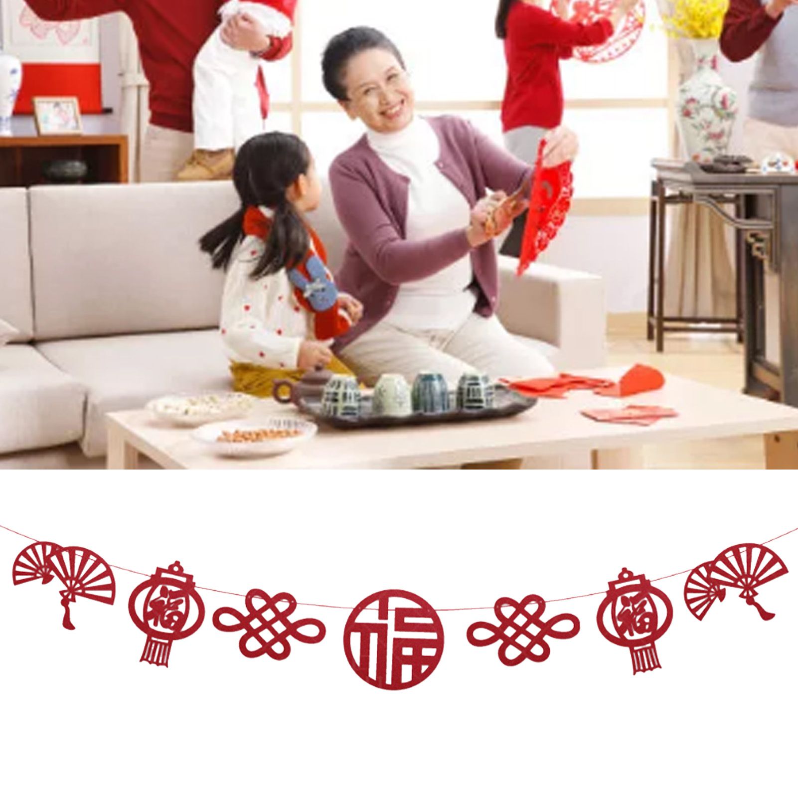 2023 Chinese New Year Banner Vivid Color Reusable Hanging Chinese Party Decoration for Shopping Malls Streets Companies Accessories โ image 5