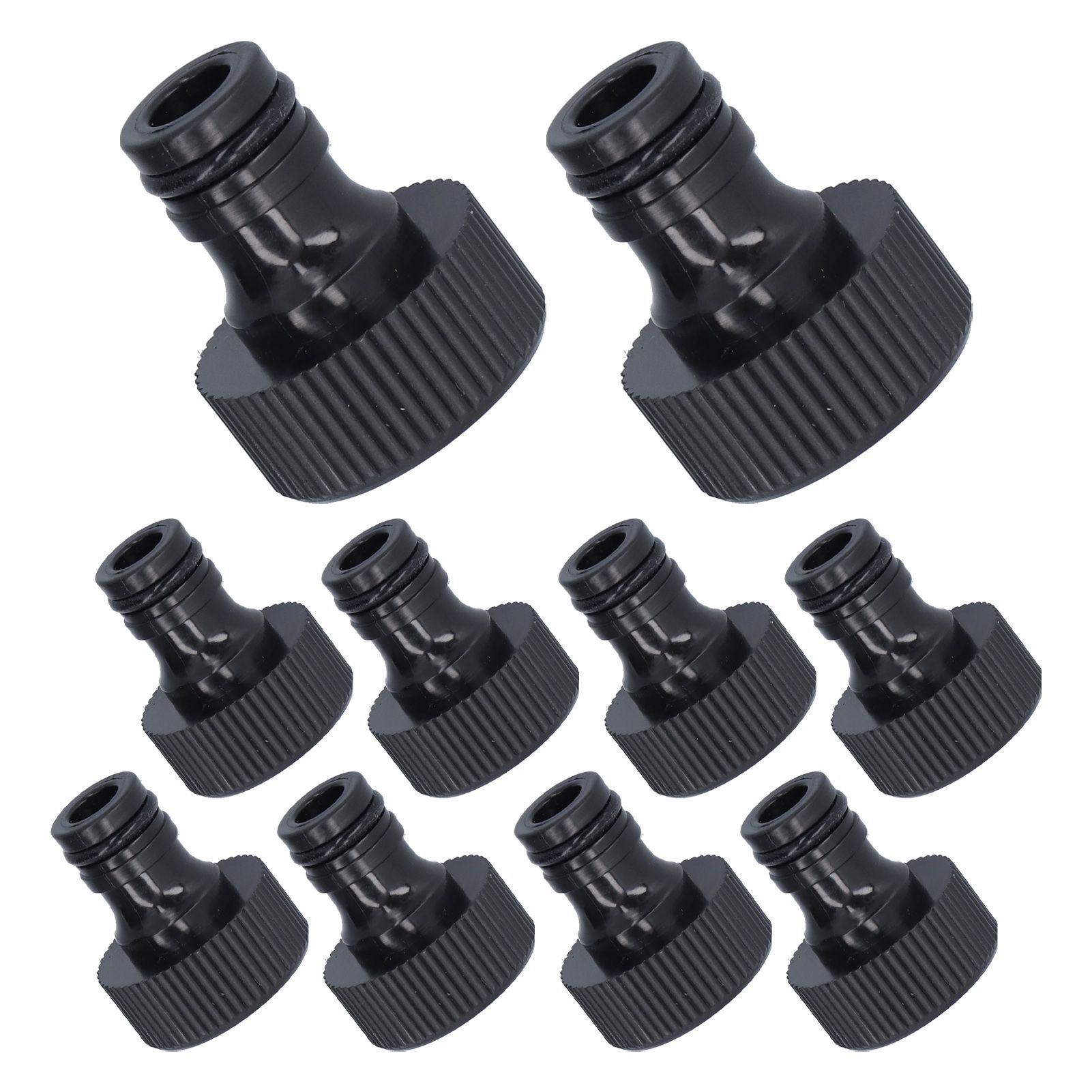 10Pcs 15mm Thread Adapter Plastic Sealable Durable Hose Connector for Courtyard GardenG3/4 Female Thread — image 2