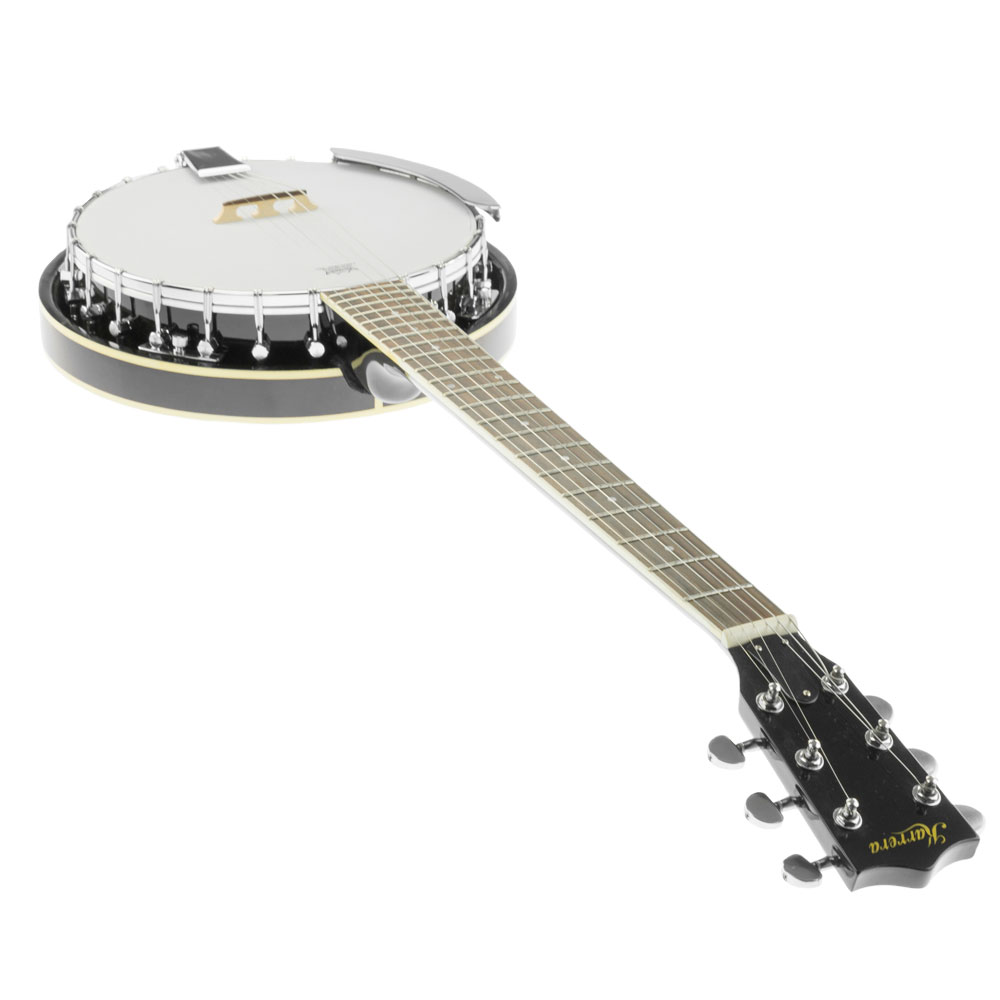 Karrera 6 String Resonator Banjo - Black — image 6