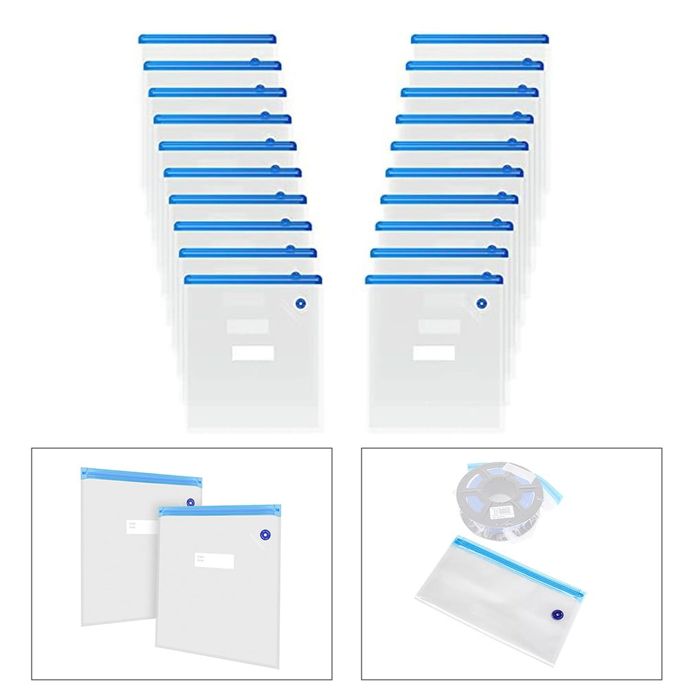 20Pc Printer Consumables Vacuum Bag For 3D Printer Filament Reusable Vacuum Compression Storage Bags 30X34 Cm โ image 5