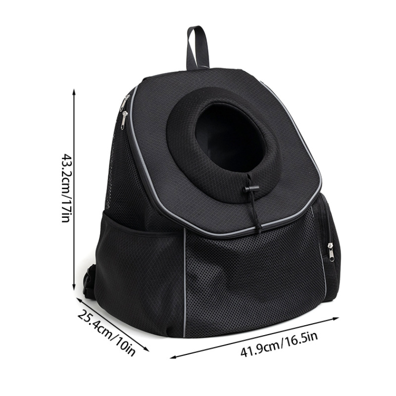 Purple Breathable Mesh Pet Carrier Backpack - Head-Out Design for Small Dogs & Cats, Ventilated Travel Hiking Carrier Bag with Front Entry & Pockets โ image 5