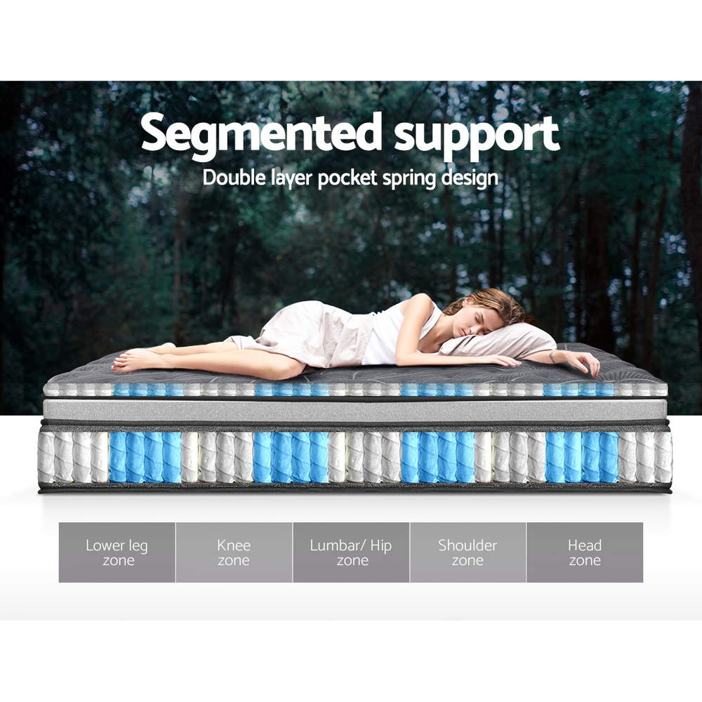Giselle Bedding 34cm Mattress Double Layer Pocket Spring Double โ image 6