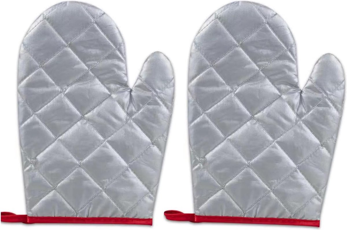 Ironing gloves for garment steamers, set of 4, flexible, steam-resistant, heat-resistant, waterproof, for garment steamers - Silver2
