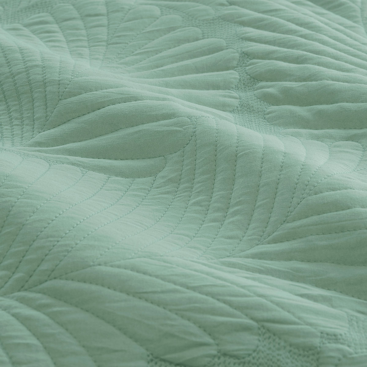 Ardor Molly Palm Green Quilted Quilt Cover Set King — image 4