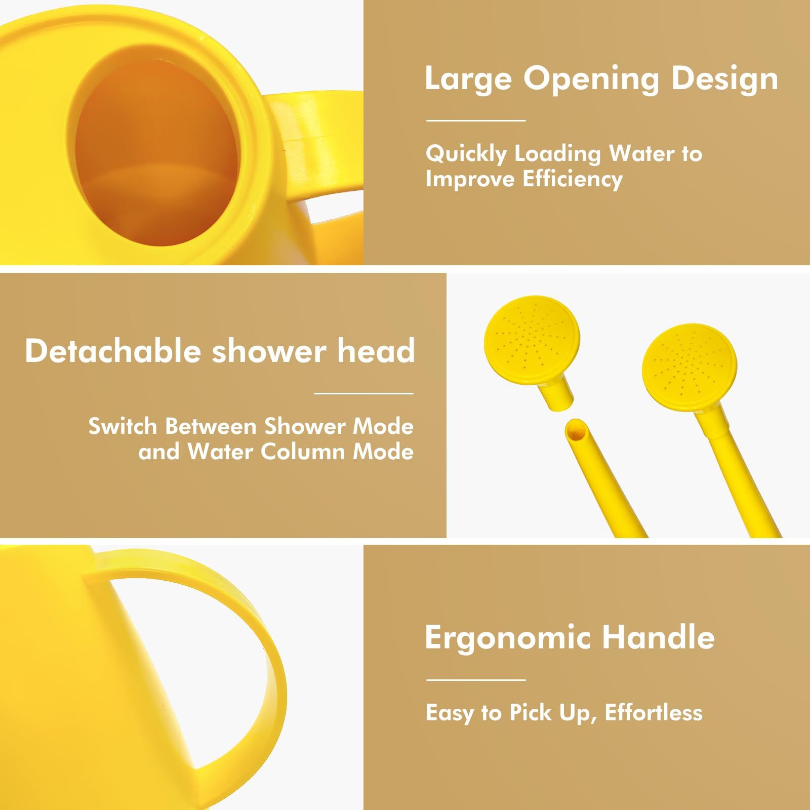 Watering Can for Indoor Outdoor Plants, Modern Small Watering Cans with Removable Nozzle, Long Spout Watering Can โ image 5
