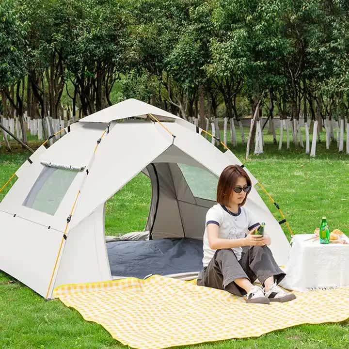 Blue 2 Person Lightweight Camping Tent (200*150*125cm) | UV Protection Silver Coated, Dual Doors & Windows โ image 3