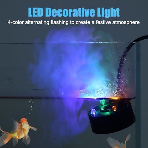 Mist Maker, DC 5V Water Fountain Pond Fog Machine LED Color Change Fogger for Halloween Garden Rockery Yard Outdoor — image 3