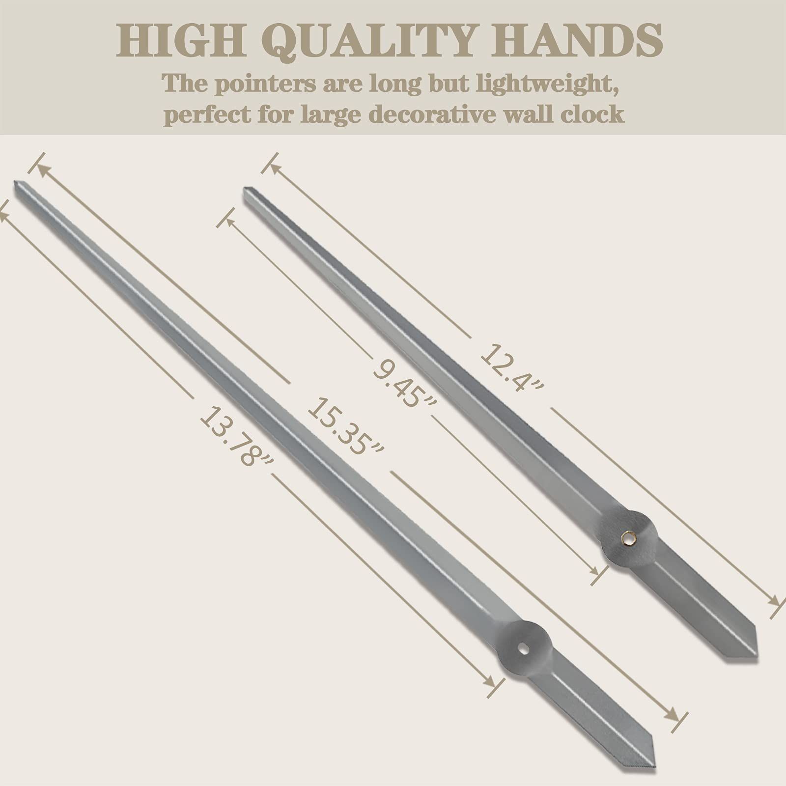 3pc Wall Clock Hands Clock Pointer Repair Replacement Part Pointer clock pointer high torque movement — image 5