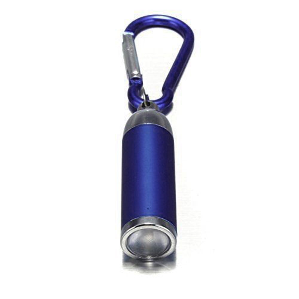 Outdoor Fun Gifts Ultra Bright Mini LED Camping Flashlight Torch Keyring Portable KeyChain Blue — image 2