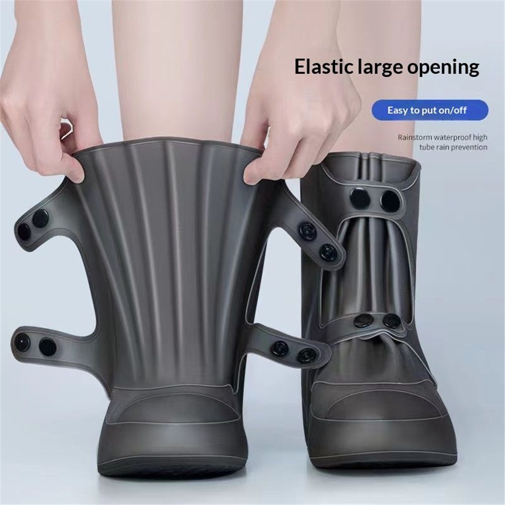 Rain Shoe Covers | Waterproof Shoe Covers for Men Women | Reusable Galoshes Overshoes Over Shoes (38-39,L) — image 2