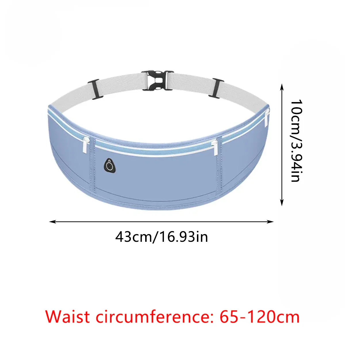Running Waist Bag Mobile Phone Holder Fitness Sports Small Pouch Adjustable Belt - Dreamy Pink โ image 4