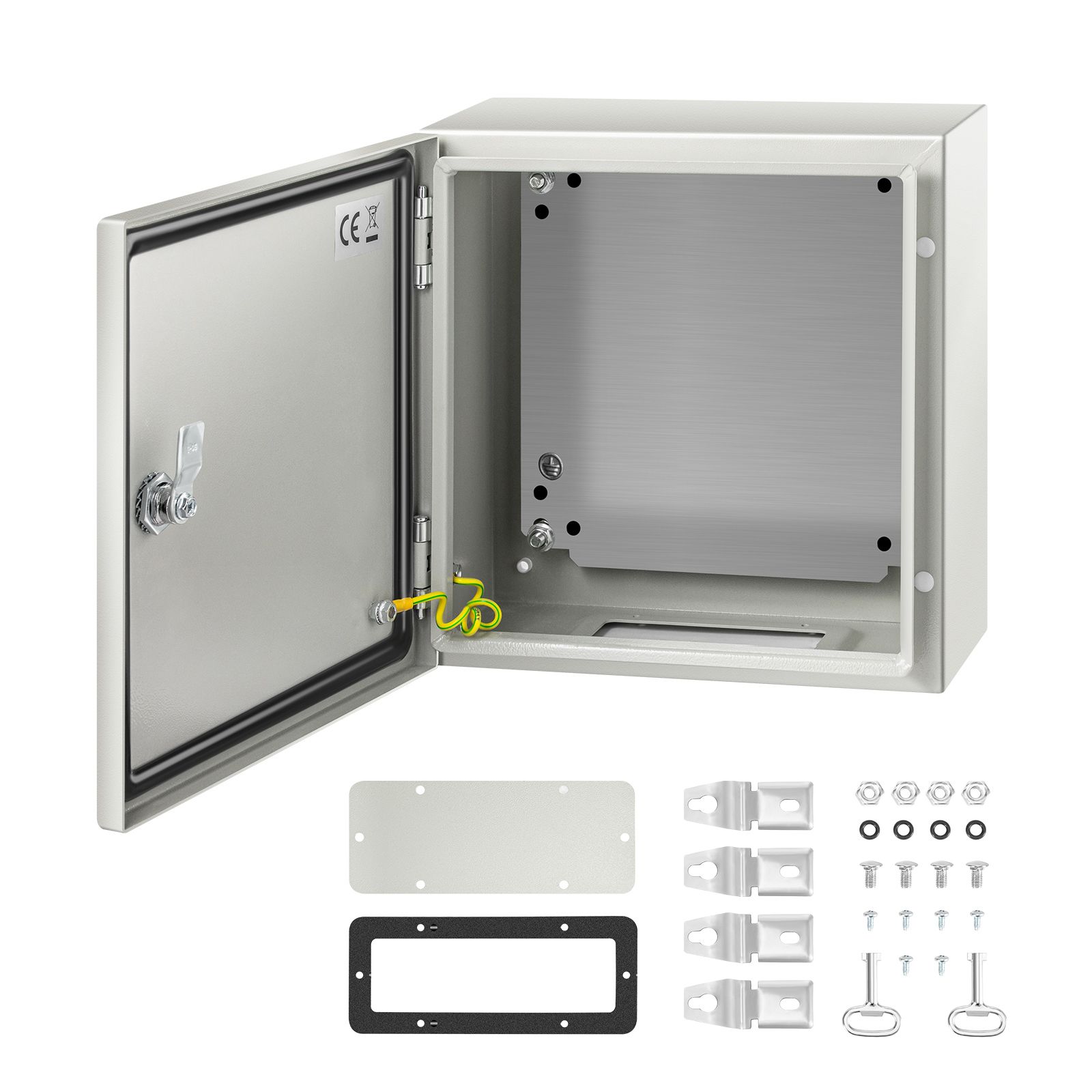 NEMA Steel Enclosure, 12 x 6''steel electrical box electrical enclosur NEMA 4X Steel Electrical Box, IP66 Waterproof & Dustproof, Outdoor/Indoor Electrical