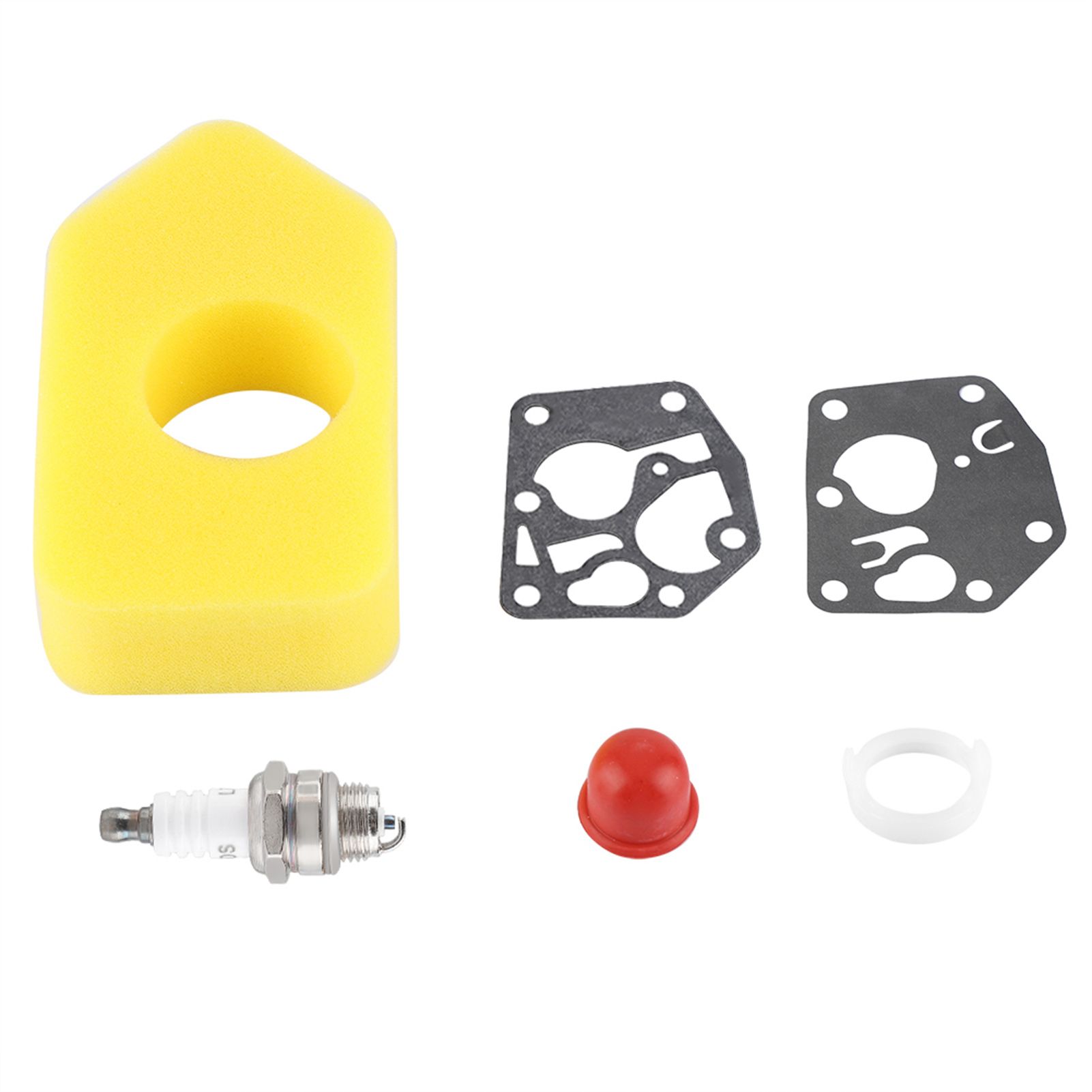 Carburetor Diaphragm Gasket Air Filter Spark Plug Kit for Briggs & Stratton Many Small Engines — image 2