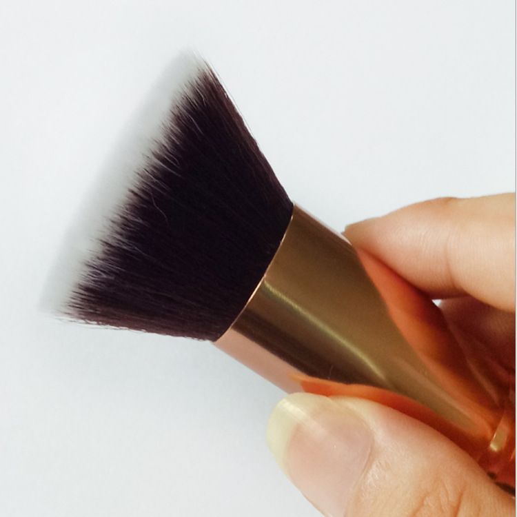 Flat top foundation make-up luxurious pink makeup brush repair contour liquid cream powder beauty tool foundation make-up brush โ image 4