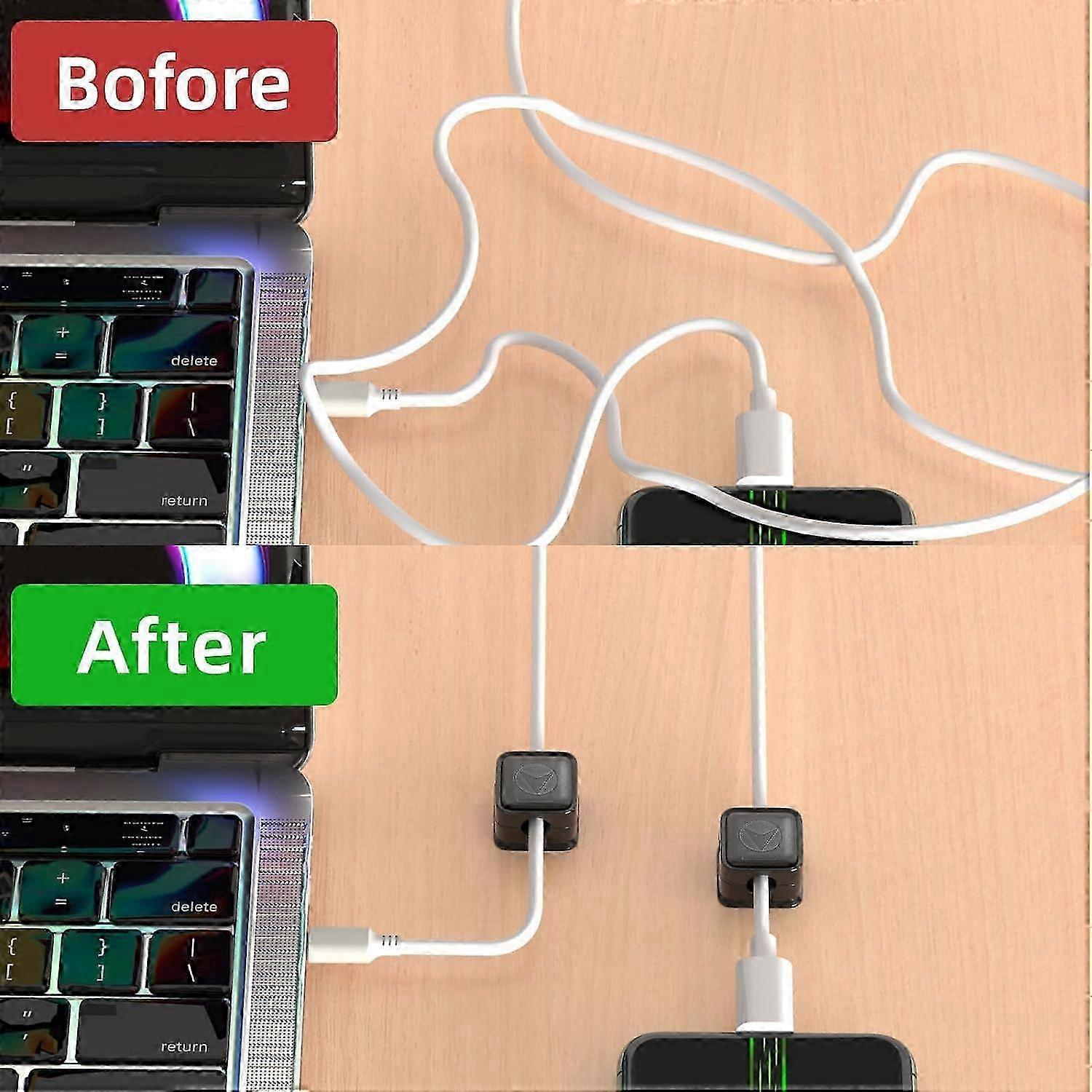 6-Pack grip Cable Clips Desk Organizer Strong Adhesive Cord Holders for Home — image 5