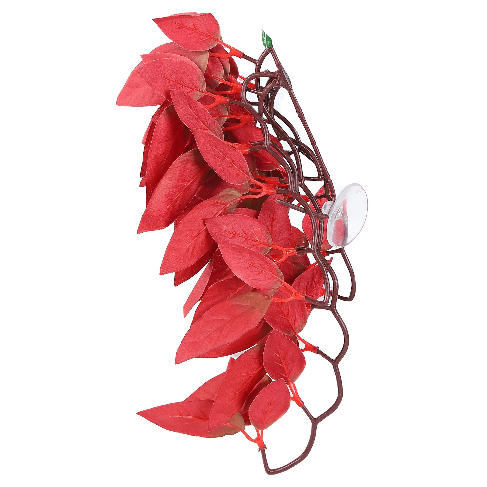 Artificial Reptile Plants Lifelike Plastic Plant Hanging Leaves Decoration with Suction Cup for Reptiles Terrarium Fish TankT-1033A4 โ image 5