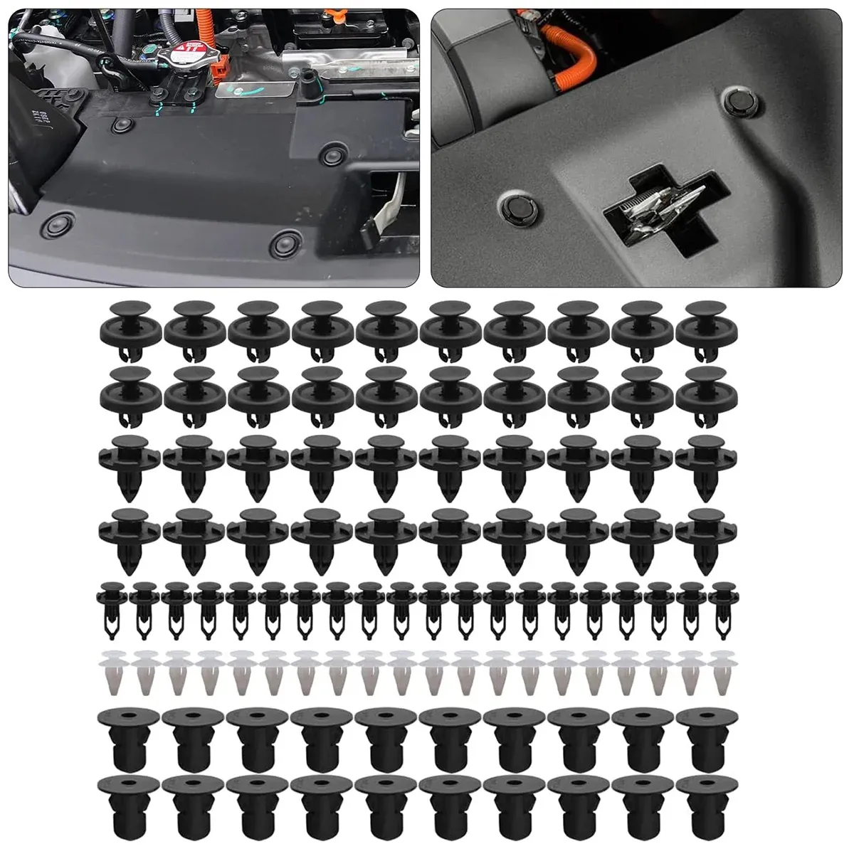 100pcs Car Trim Clip Set PP Push Rivets for Toyota Lexus Bumper Fender Repair โ image 5