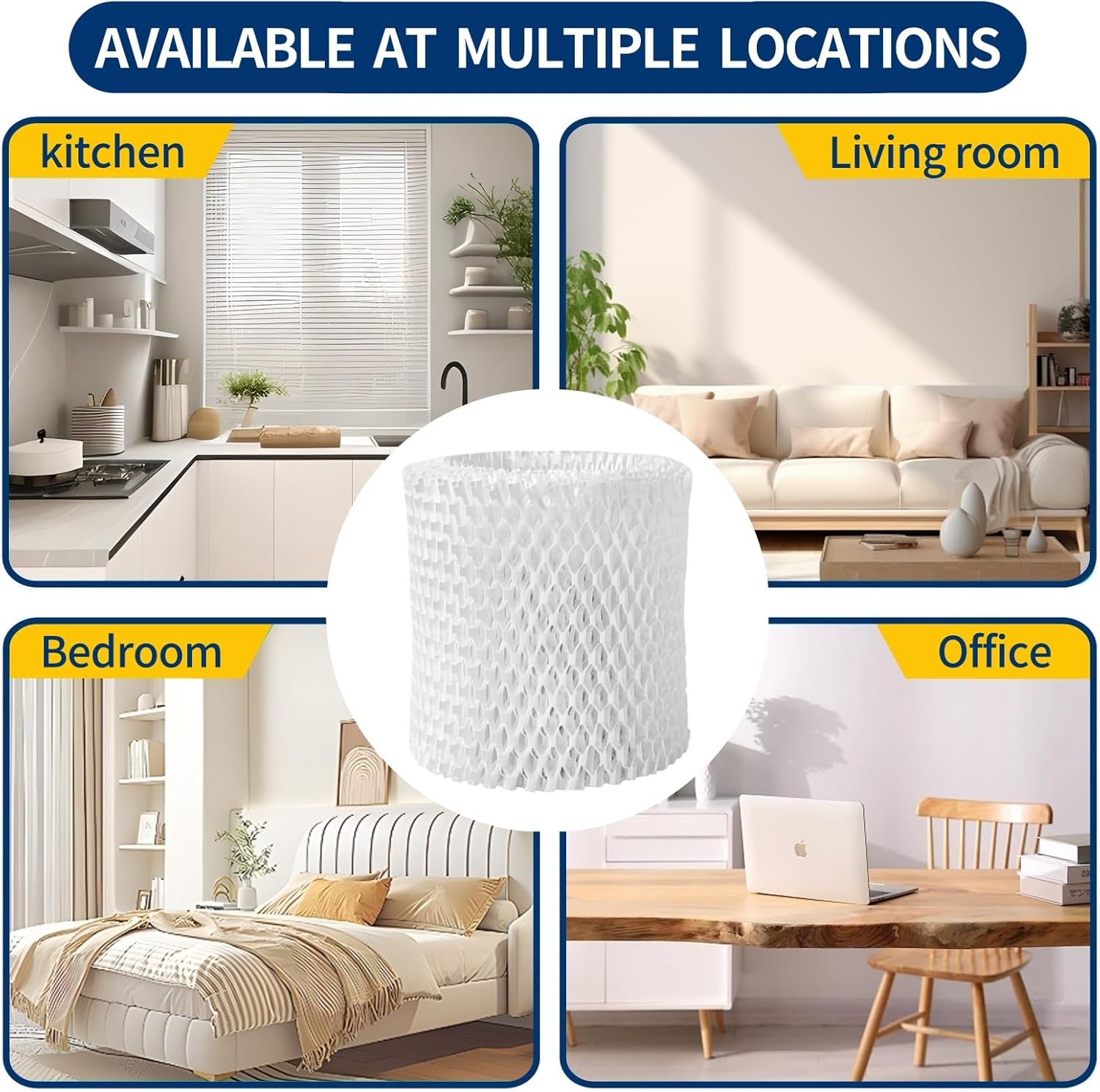Humidifier Replacement Filter Compatible with Canopy Bedside and Nursery Humidifier,Made with Wood Pulp, Paper Filter, 4-Pack โ image 6