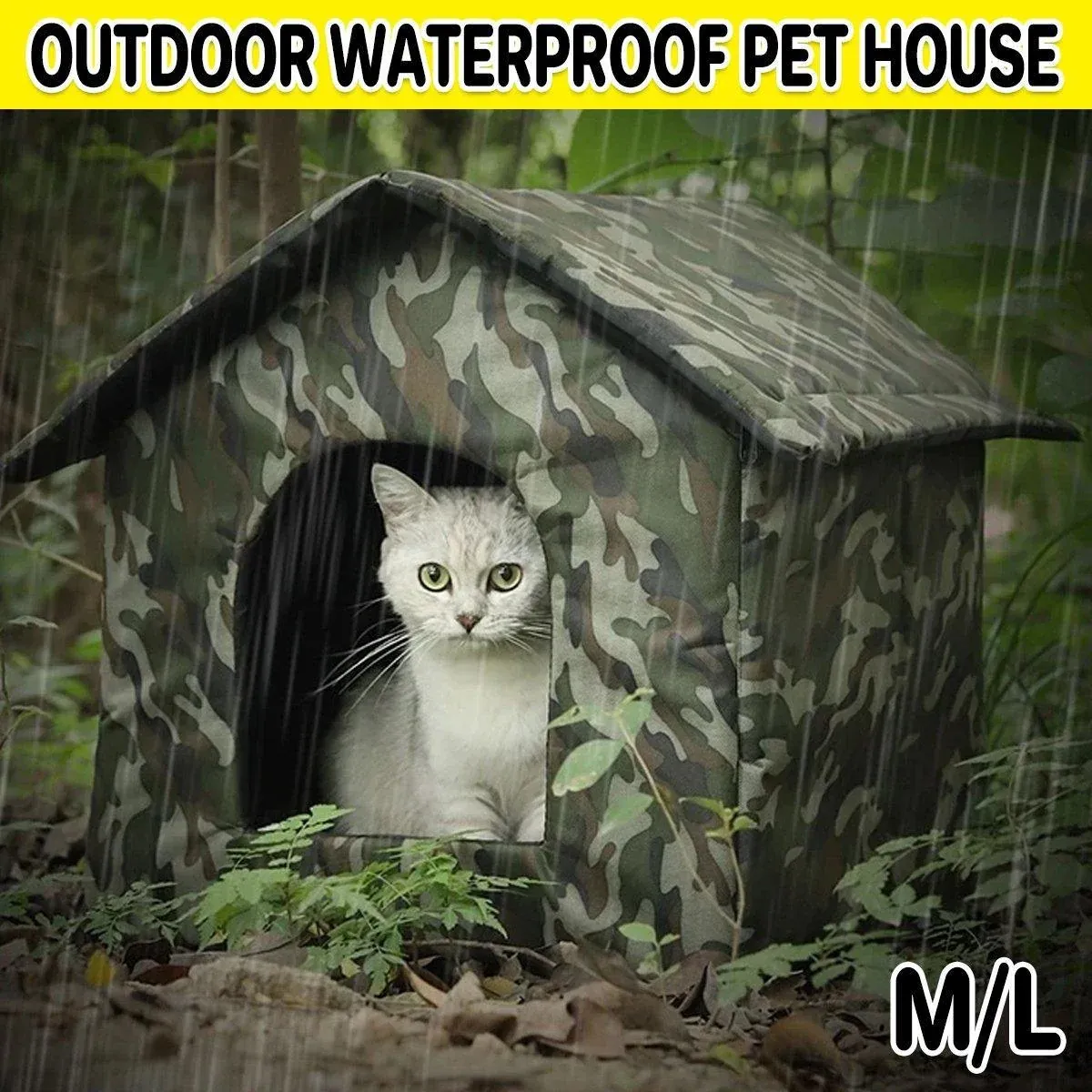 Waterproof Outdoor Cat Nest Stray Pet Hiding Nest Simple Dog House Shelter Bed - L โ image 2